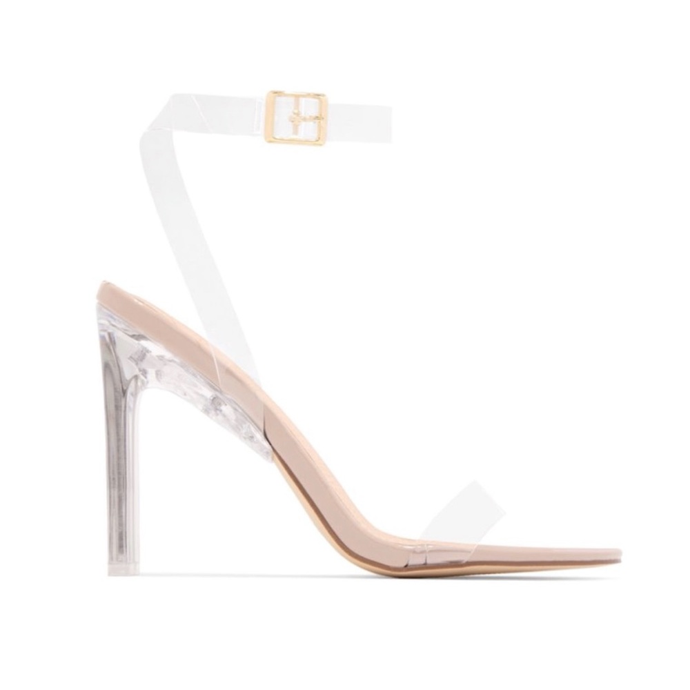 Nude Clear High Heels - Picture 5 of 8